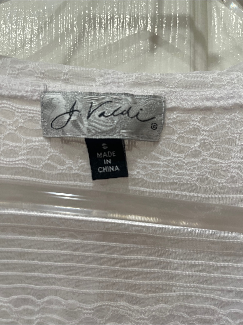 White Lace-Detail Hooded Swim Cover-Up 1/4 Sleeve 30” L S:S - Picture 4 of 5